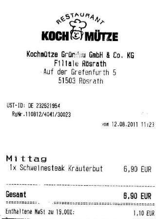 eveg Hffner Kochmtze Restaurant